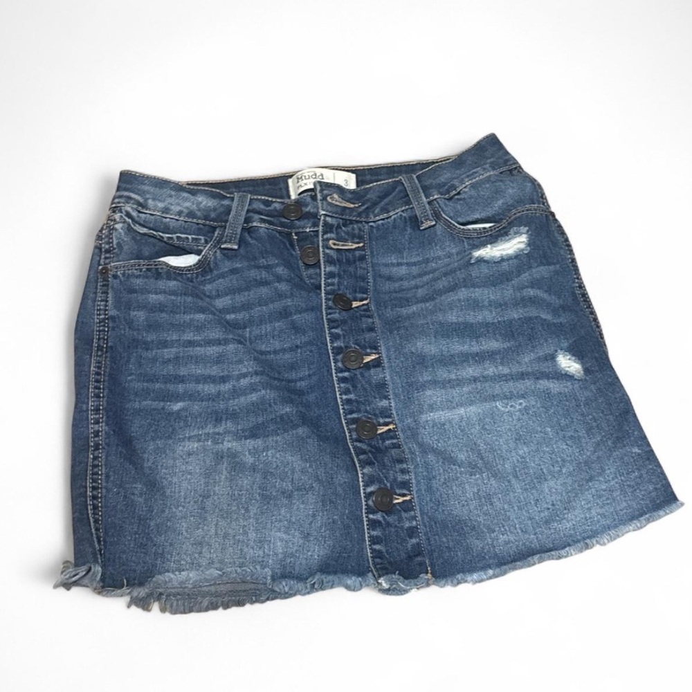 Mudd Blue Mini Skirt Casual Denim